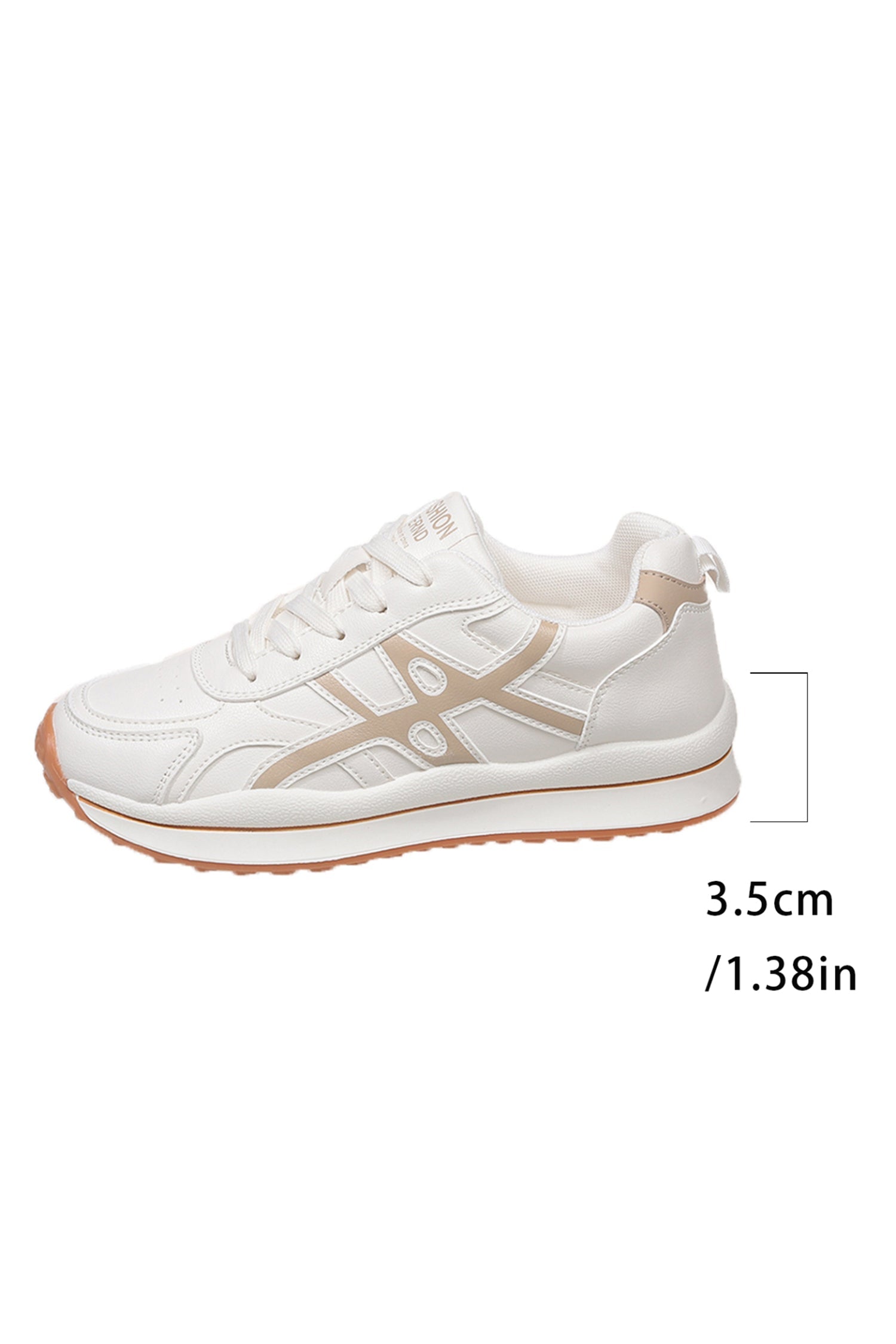 Playful Contrast Color Detail Lace Up Womens Sneakers