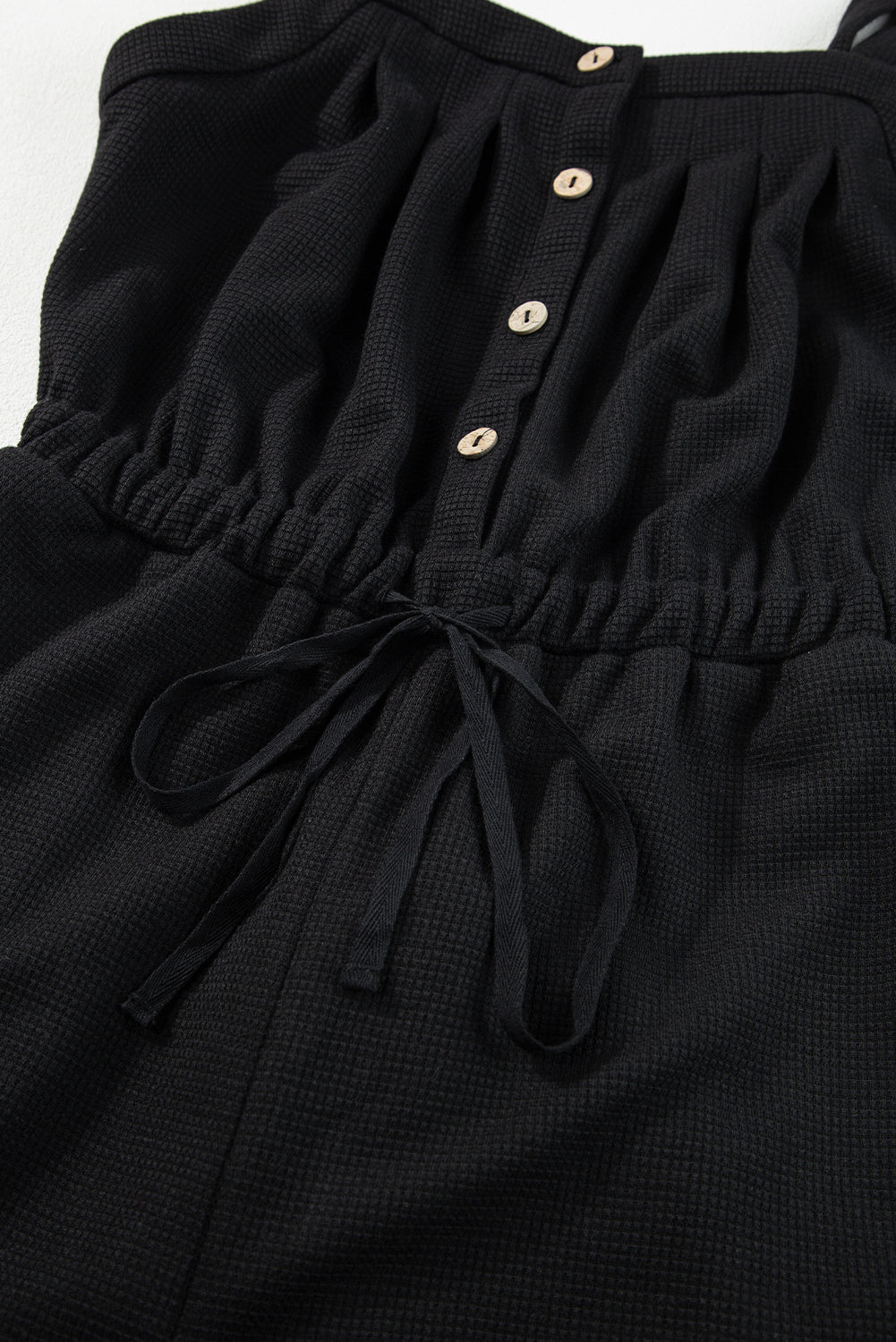 Jumpsuit for Women Button Drawcord Straps