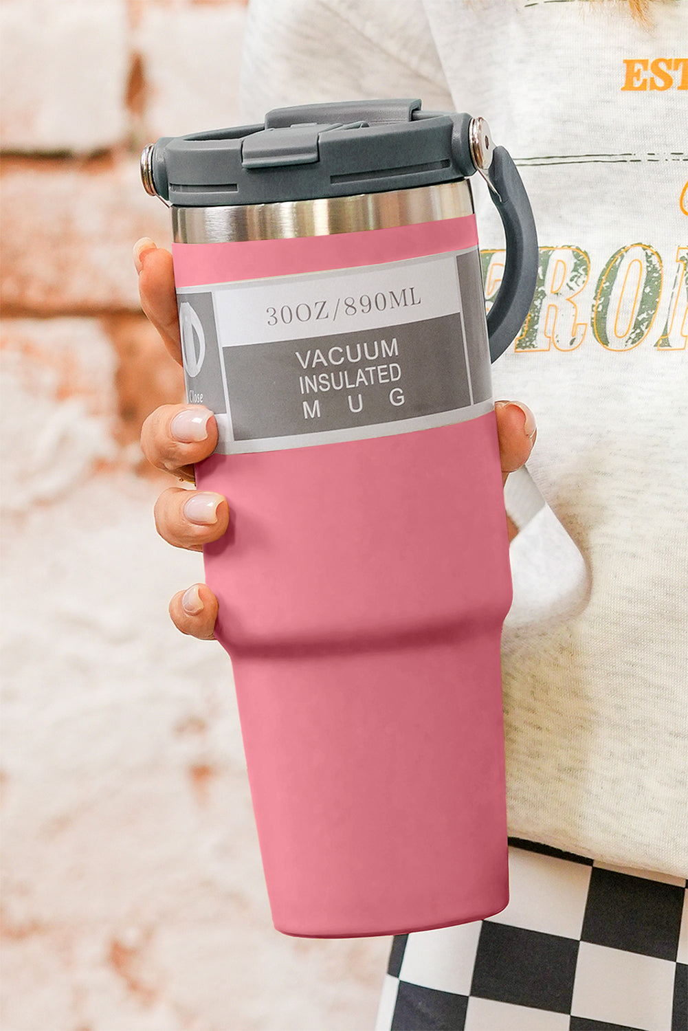 Insulated Vacuum Minimalist Vacuum Cup with Handle 30oz Style