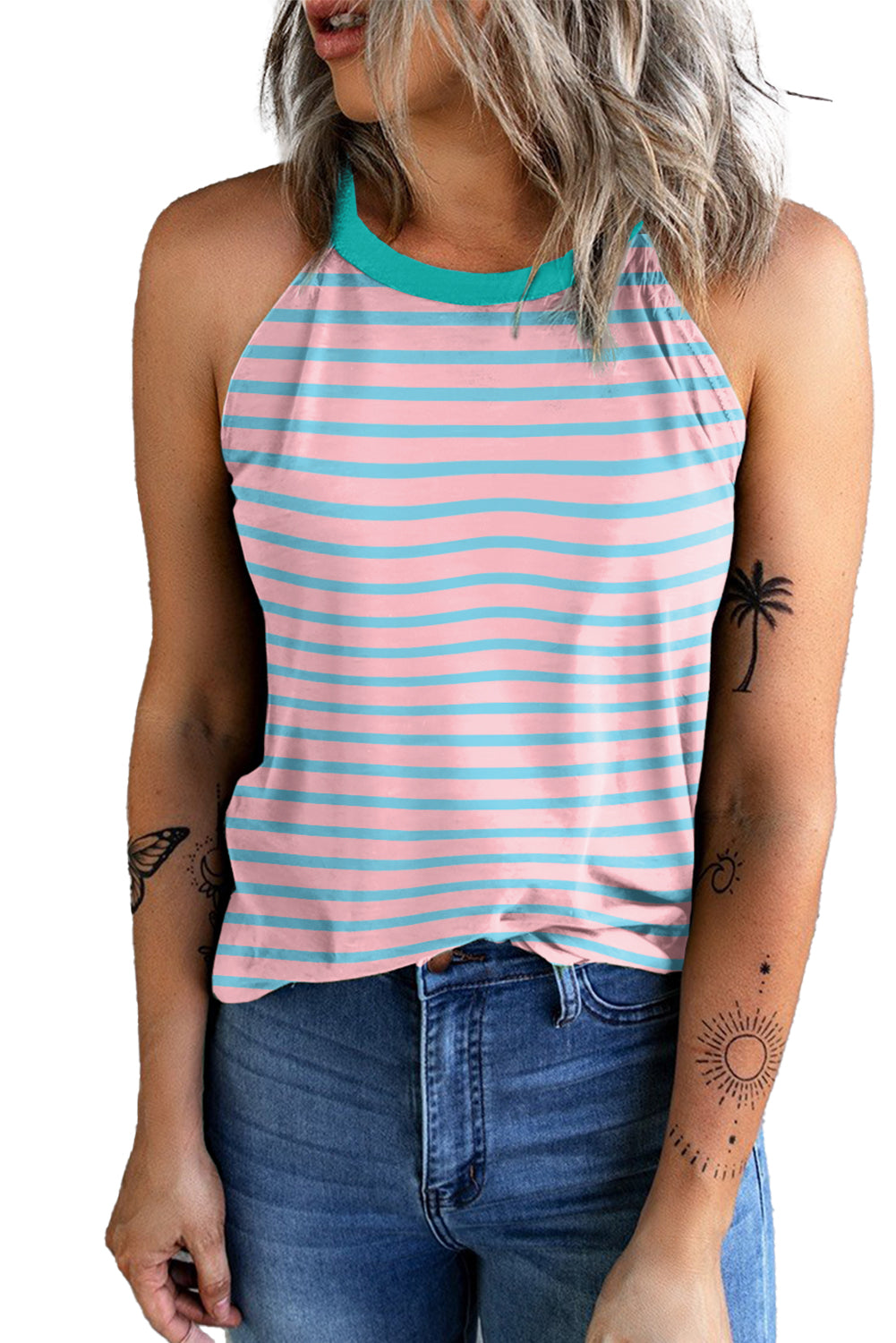 Tank Top for Women Round Neck
