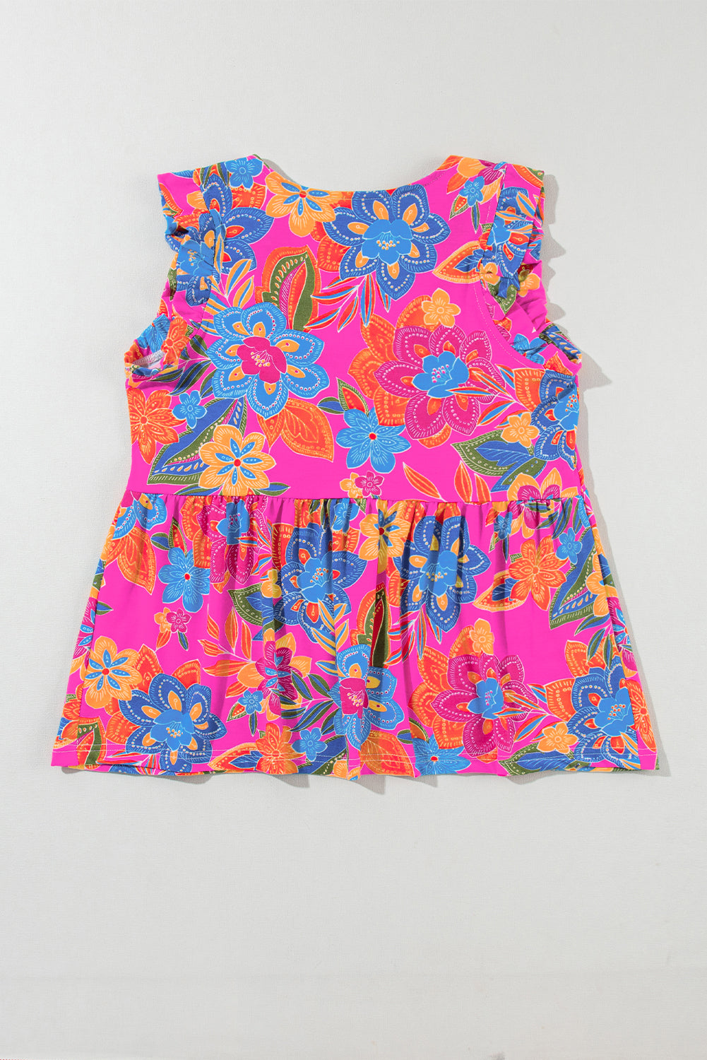 Tank Top for Women Flounce V Neck Bohemian