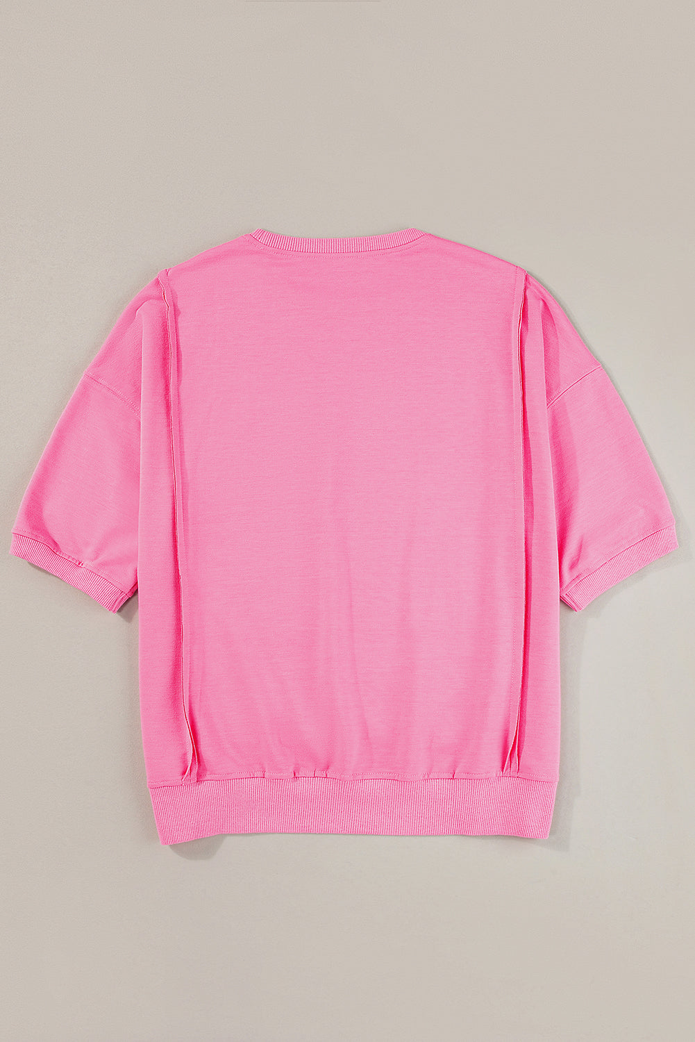 T Shirt for Women Split Loose Exposed Seam