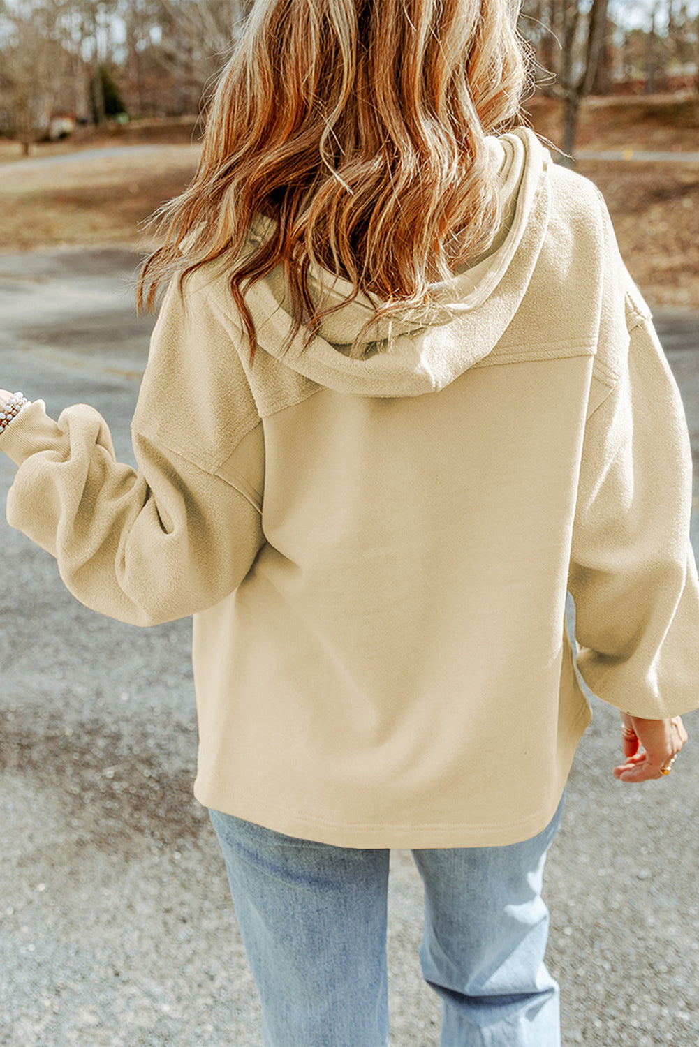 Women's Flap Pocket Hood Zip Up Jacket