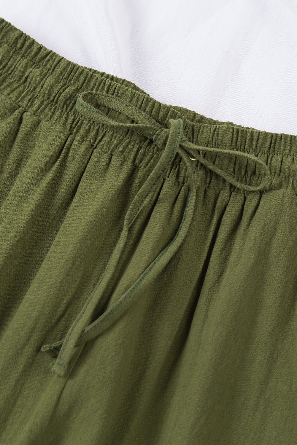 Women's Pants with Long Straight Legs Elastic Waist