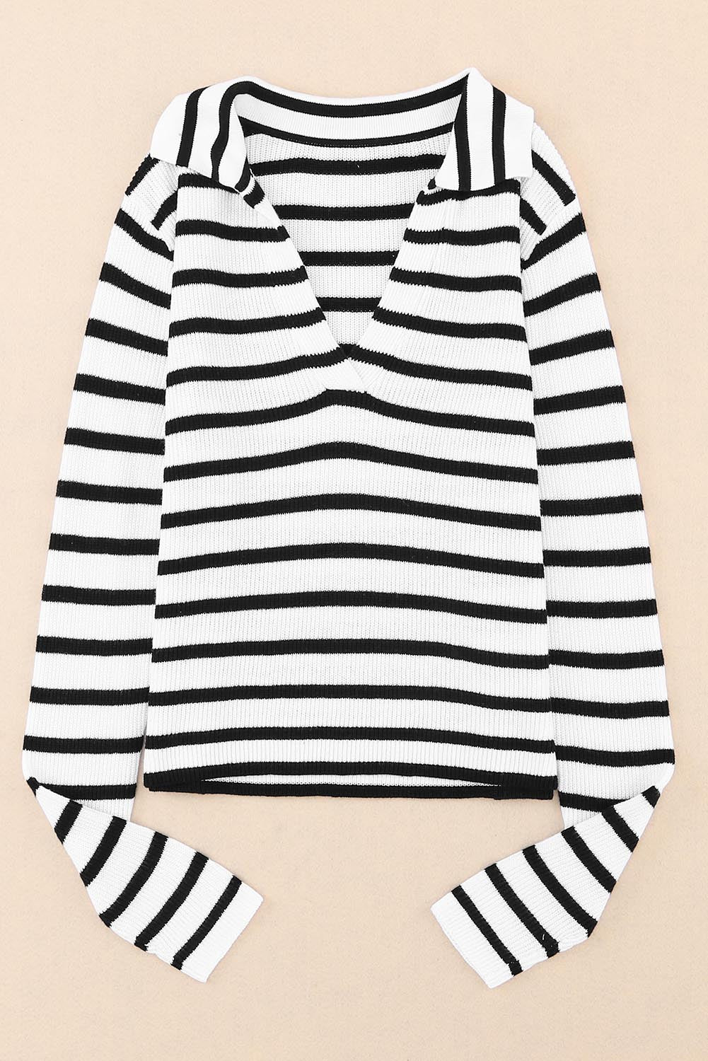 Women's Everyday Collared Lightweight Knitted Sweater