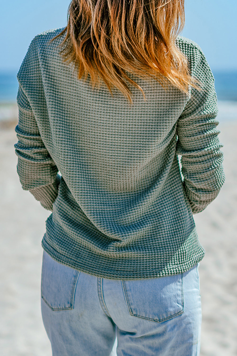 Women's Top Featuring Knitted Dropped-Shoulder