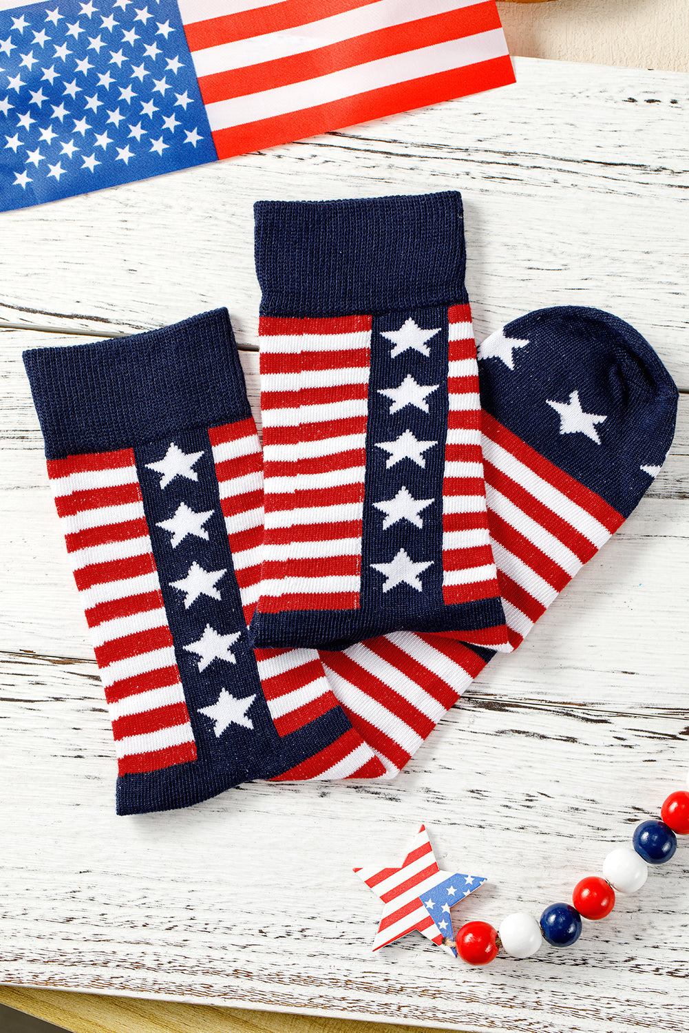 Inspired Stripes American Stripes Stars Crew Socks