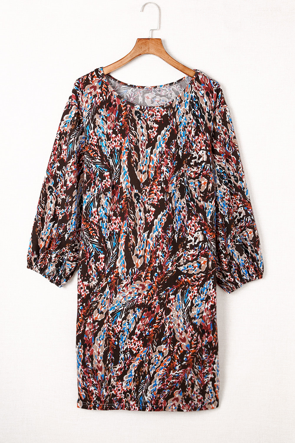 Women's Dresses with Plus Size Floral-Print Print Mini