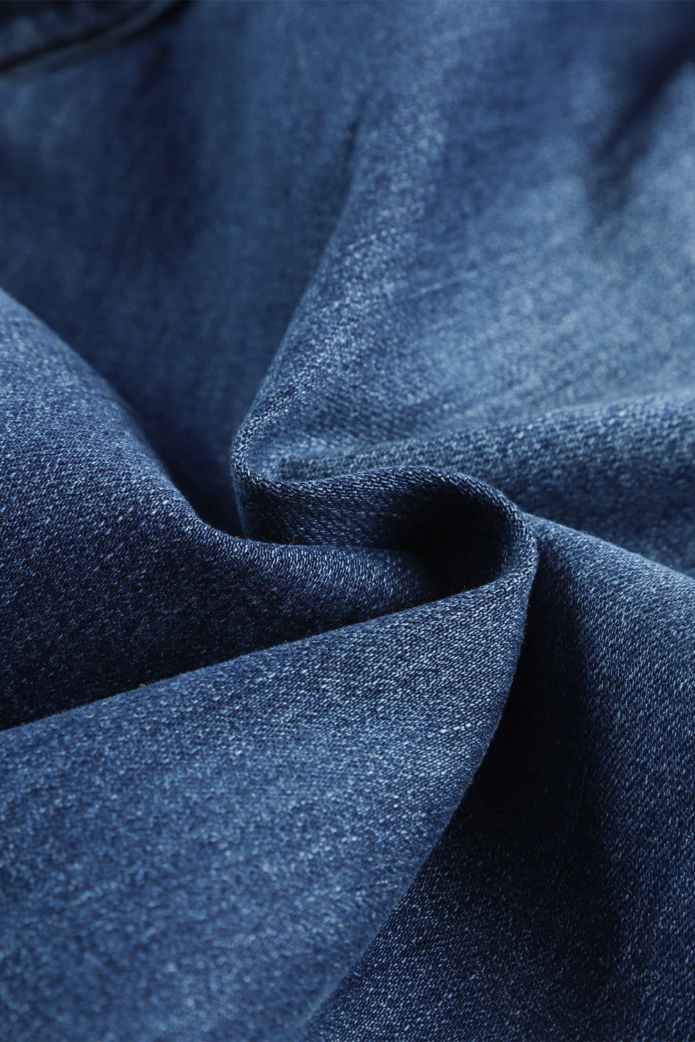 Women's Blue Raw-Edge Flared Jeans