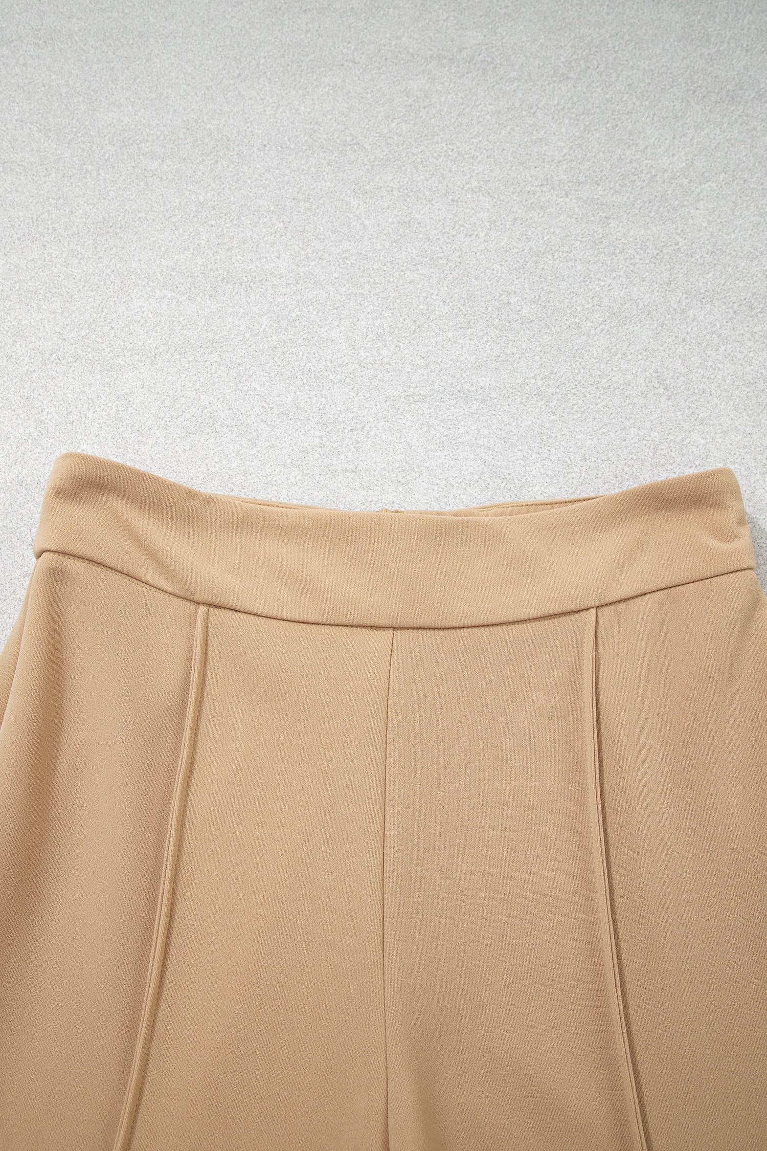 Full Length High-Waisted Length Timeless Fit Pants in Parchment