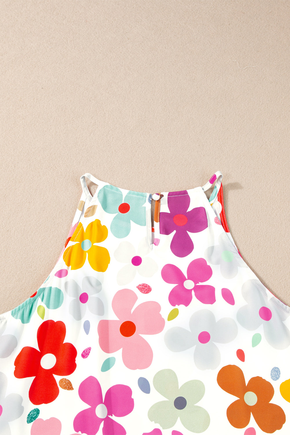 Women's Vest with Cute Floral-Print Print