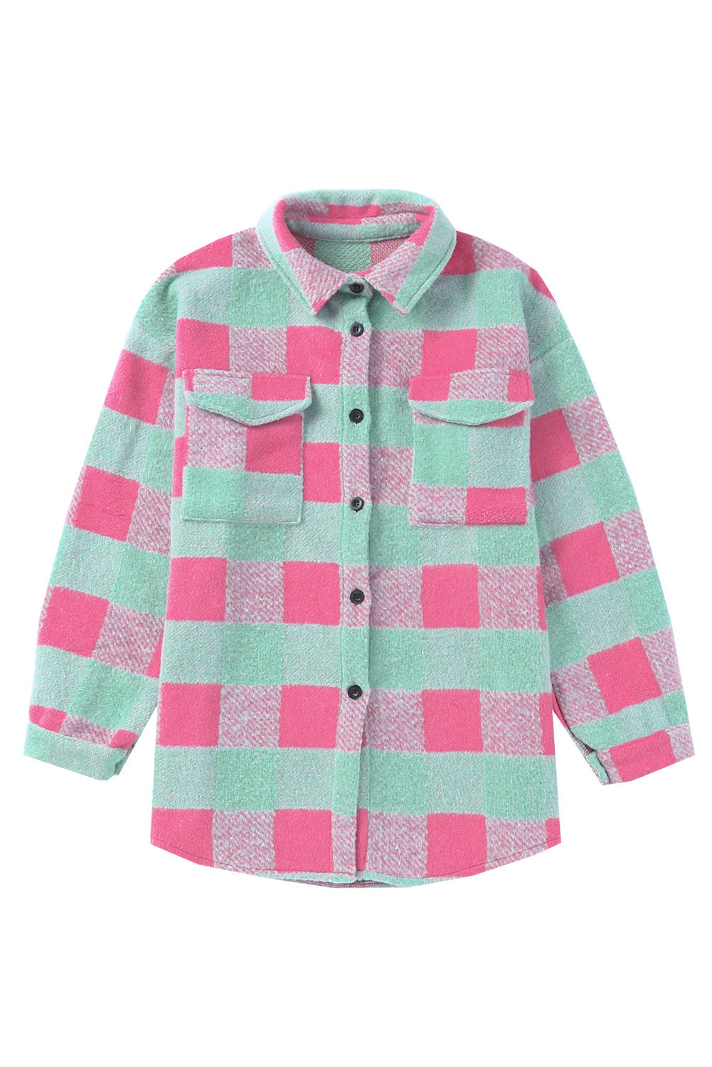 Shacket for Women Plaid Pattern Oversized