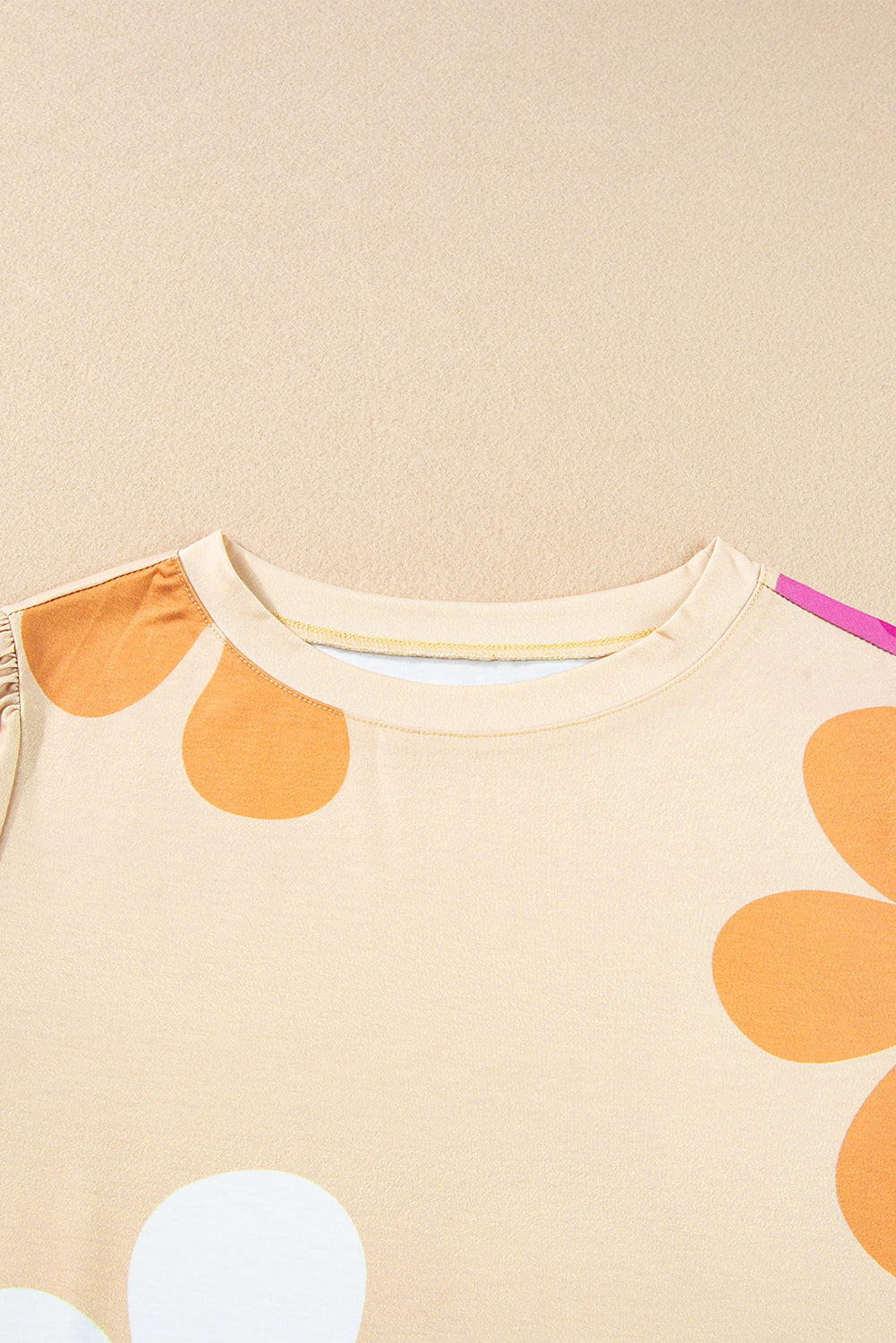 Tee for Women Bubble Sleeve Floral-Print