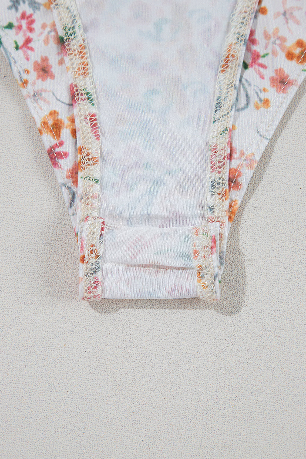 Short Sleeve Floral Ruched Sweetheart Bodysuit