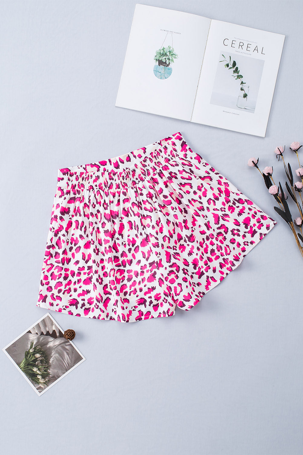 Shorts for Women Print Flutter Everyday Leopard-Print