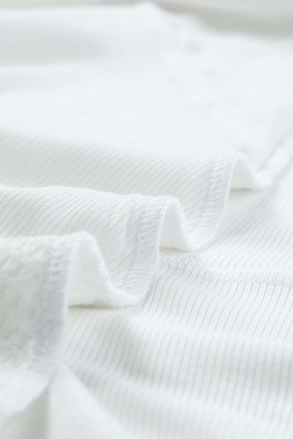 Women's Blouse with White Knitted Splicing Studded