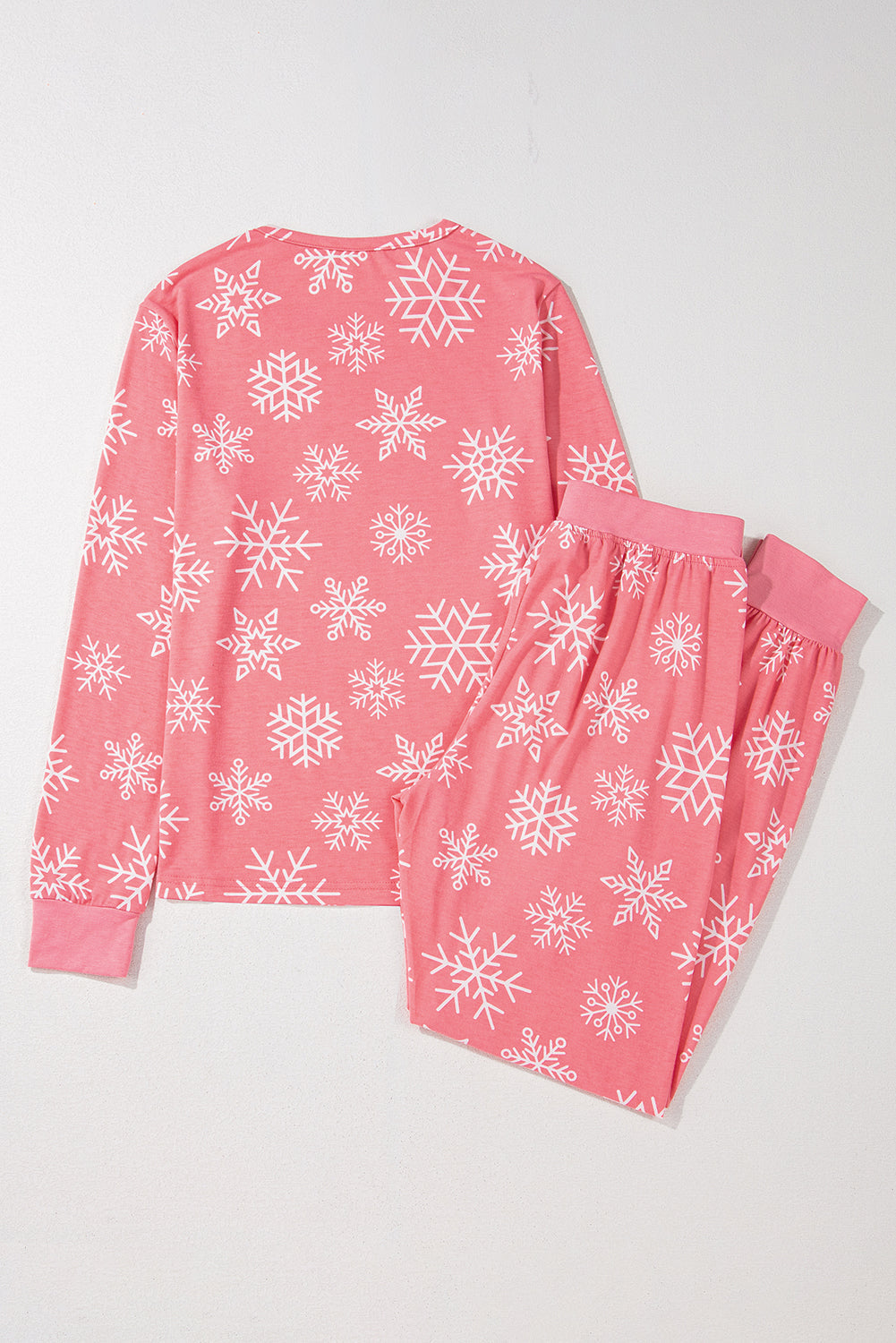 Christmas Snowflake Print 2-Piece Loungewear