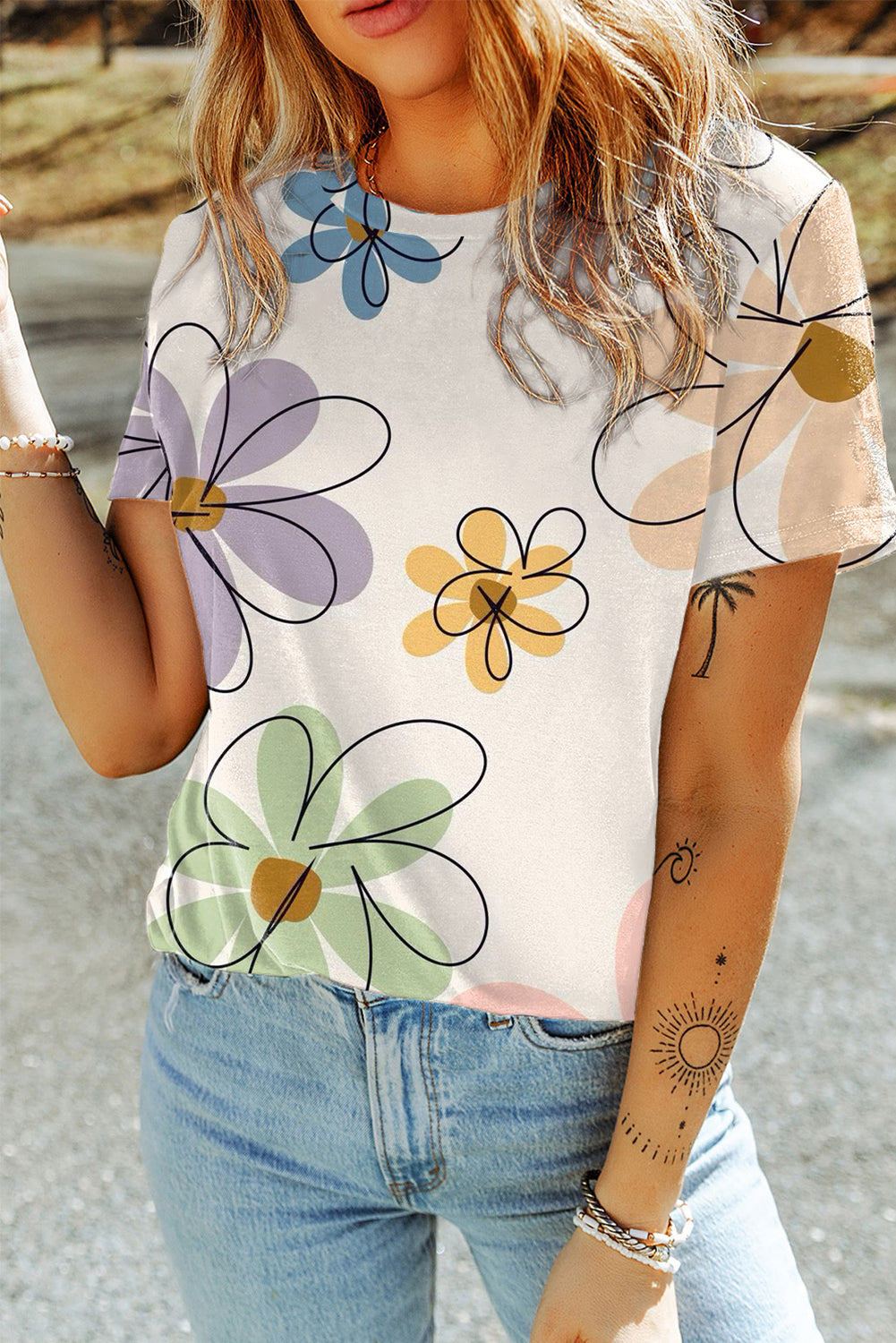 Women's Flower Everyday T Shirt