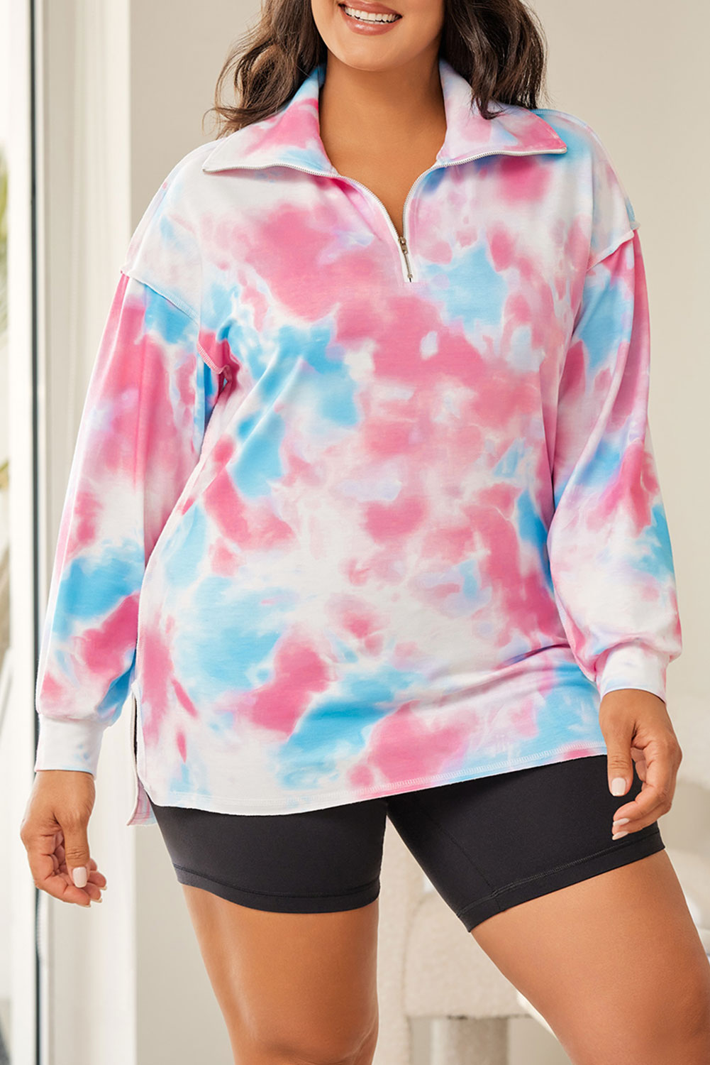 Pullover Sweatshirt for Women Plus Size