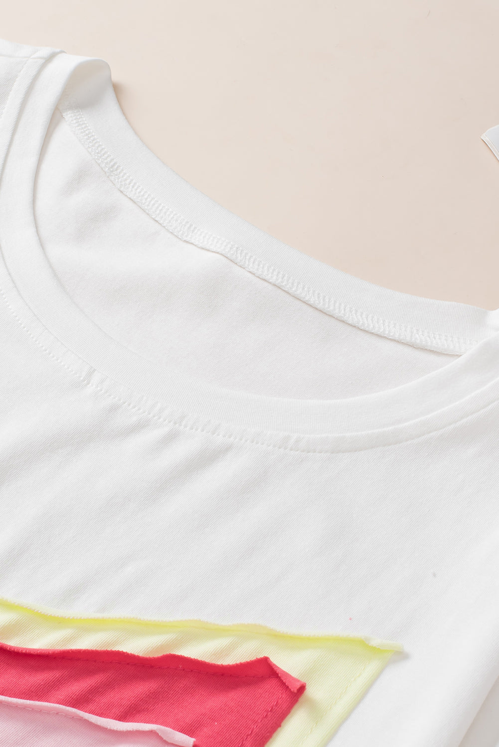 Tee for Women Patched Half Sleeve Oversized