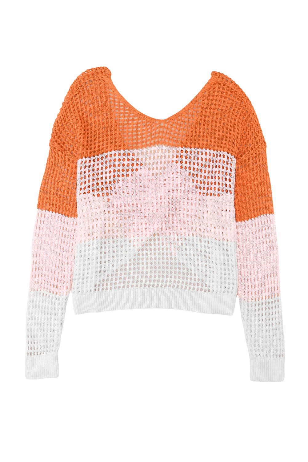 Women's Eyelet Twisted Back Knit Top