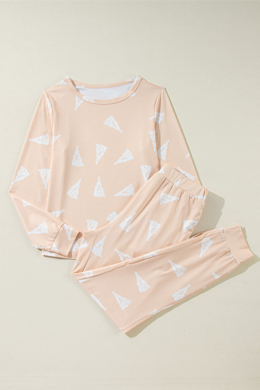 Christmas Easy-Fit Tree Print Fit 2-Piece Pajama Set