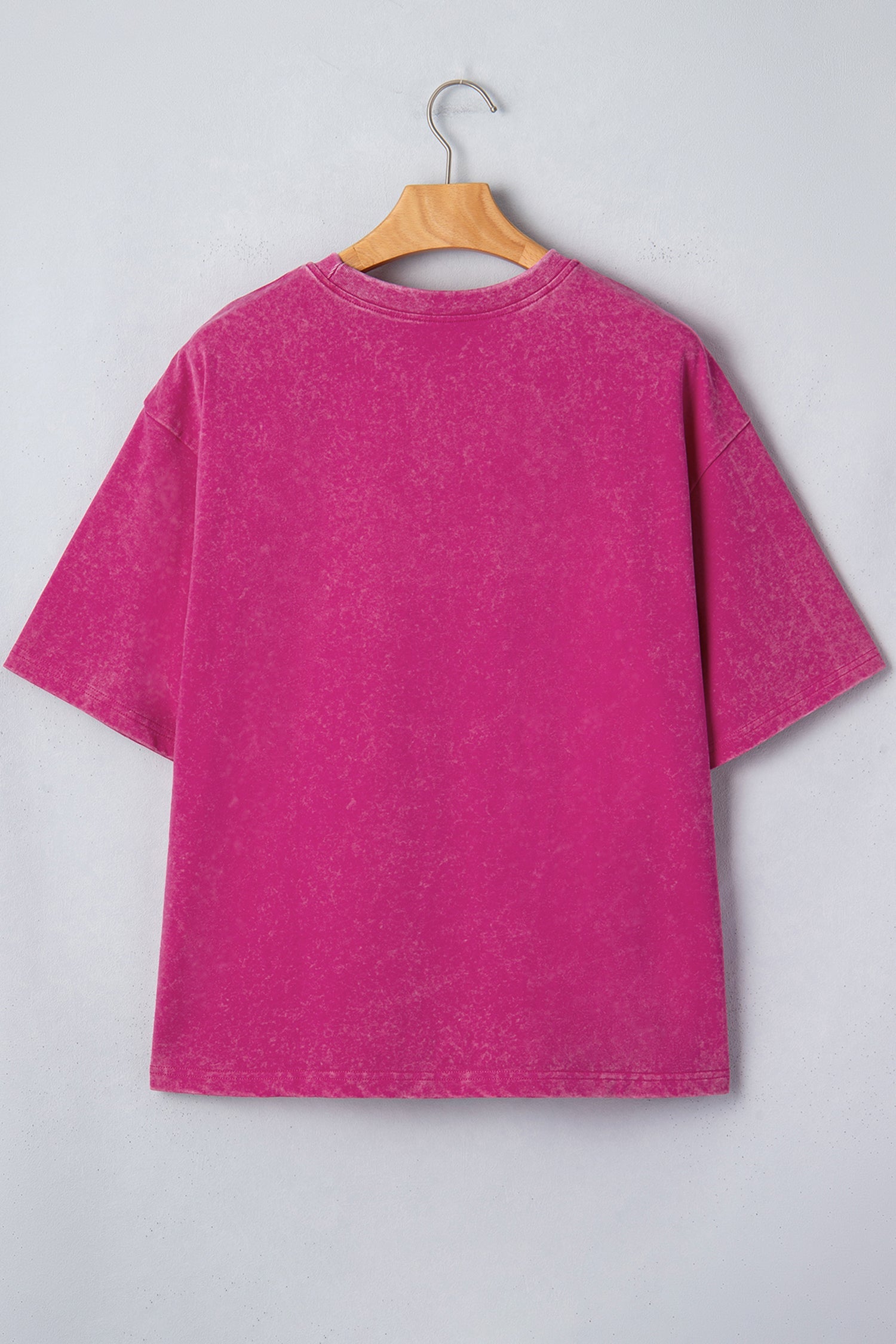 AMERICA Mineral 1776 Graphic Wash Cotton Tee in Rose Red