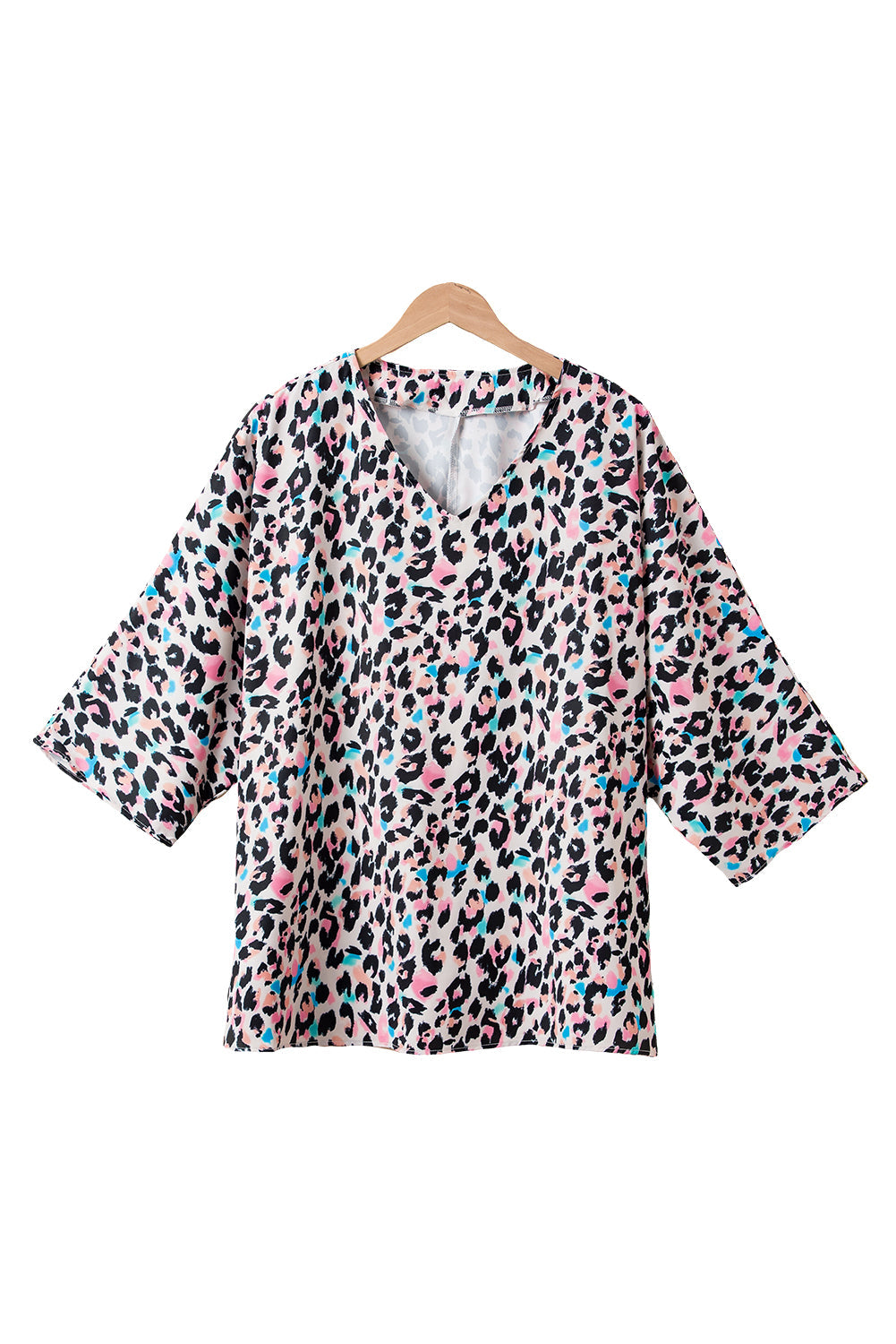 Women's V Neck Batwing Sleeve Plus Size Top