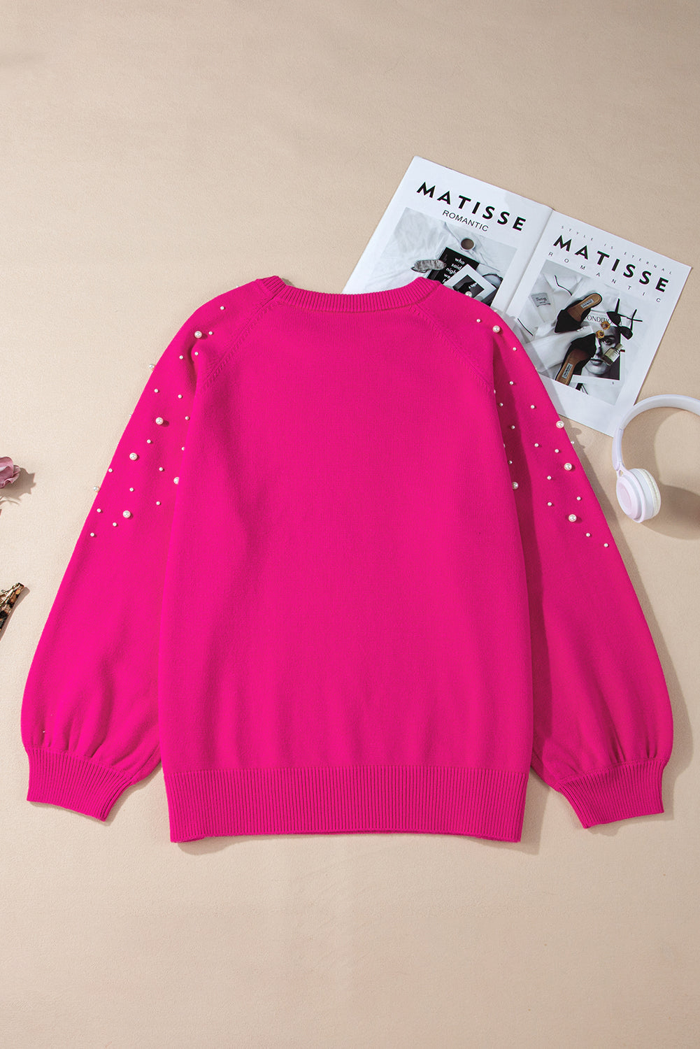 Women's Sweater Featuring Plus Size Raglan-Sleeve
