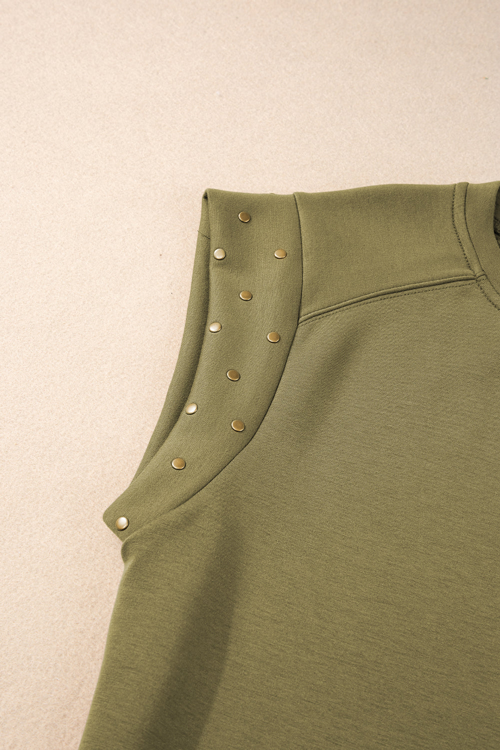 Women's Top Featuring Studded Short-Sleeve