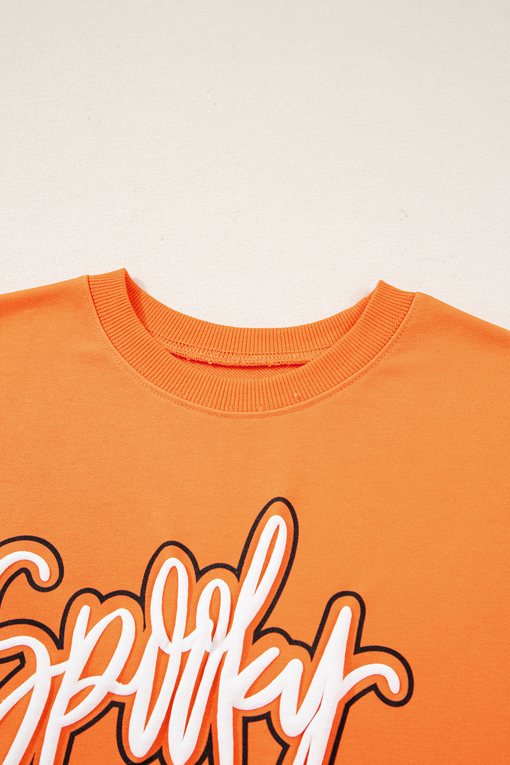 Spooky Graphic Halloween Crew-Neck Holiday Sweatshirt