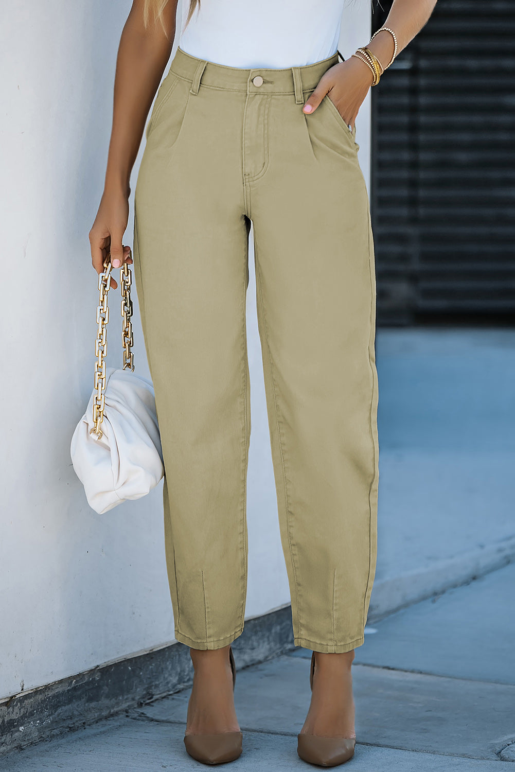 Women's Pants with Everyday Solid High-Rise