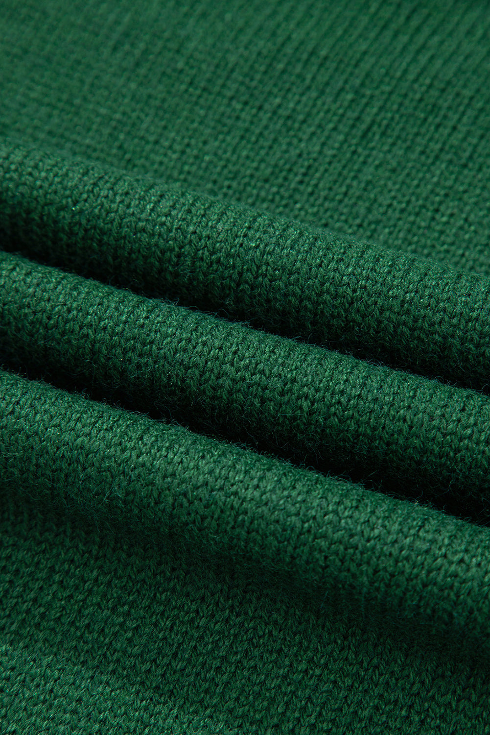 Evergreen Raglan Sleeve Crew-Neck Knit Top
