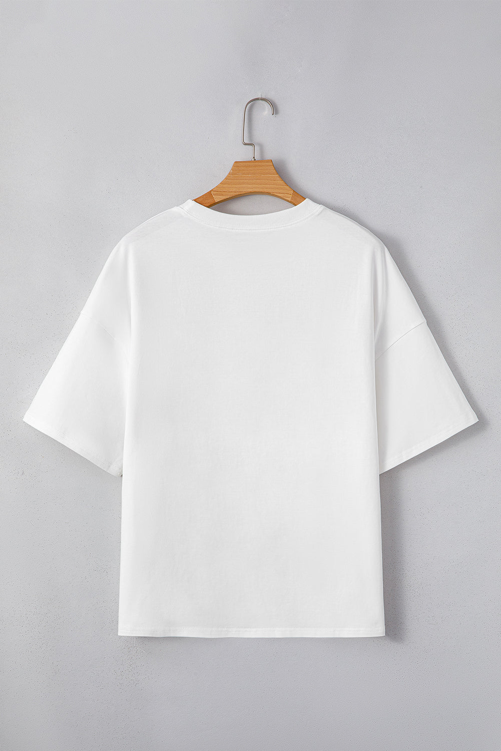 Star Layered Patched Graphic Drop-Shoulder Half Sleeve Loose Tee