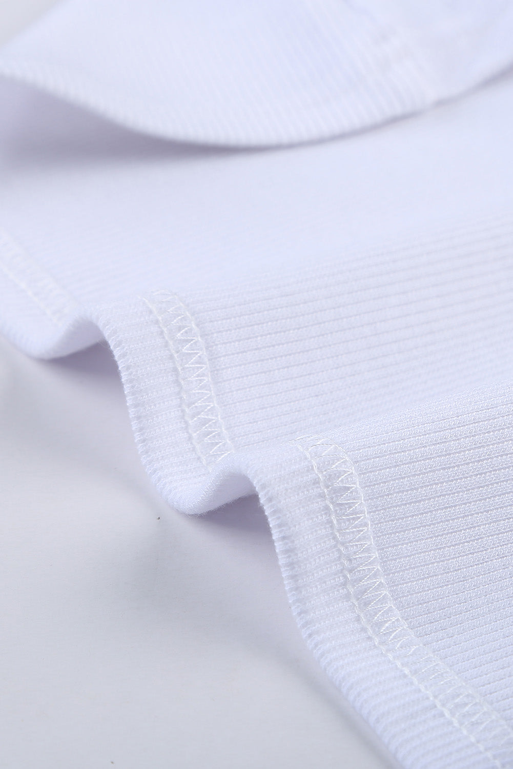 Solid  Round Neck Ribbed Tank Top