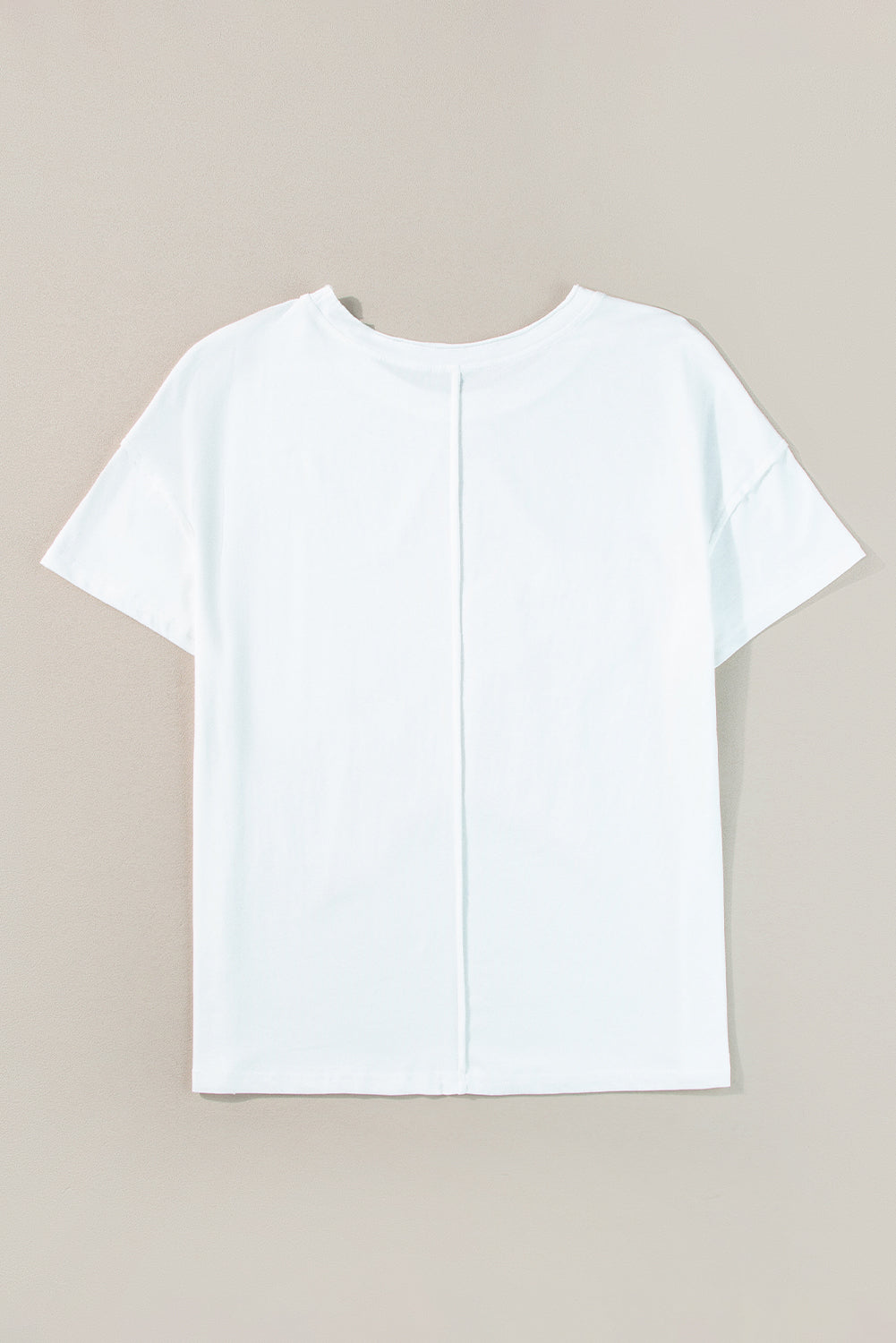 T-shirt ample patchwork étoiles blanc