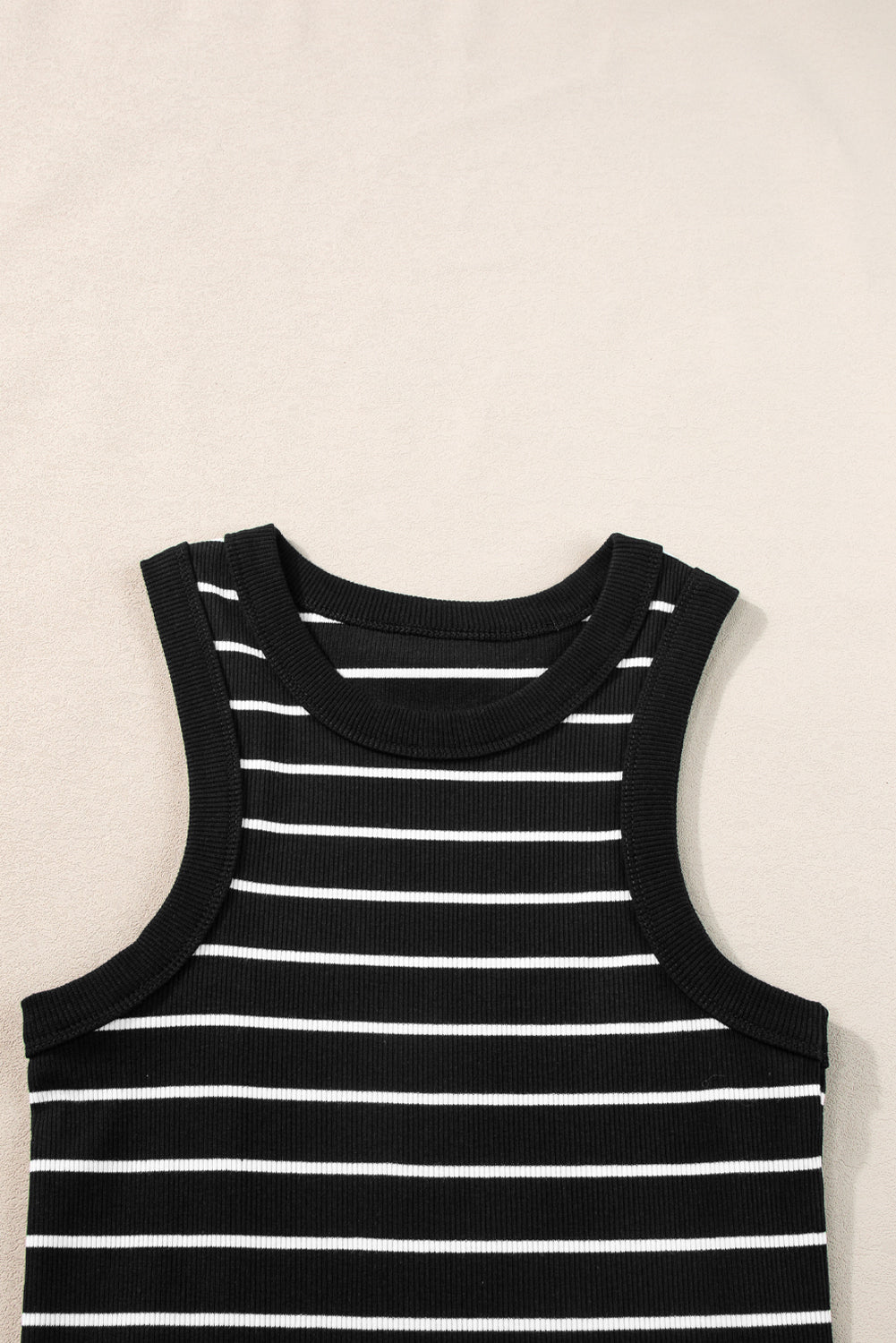 Women's Rib-Knitted Knitted Tank Mini Dress