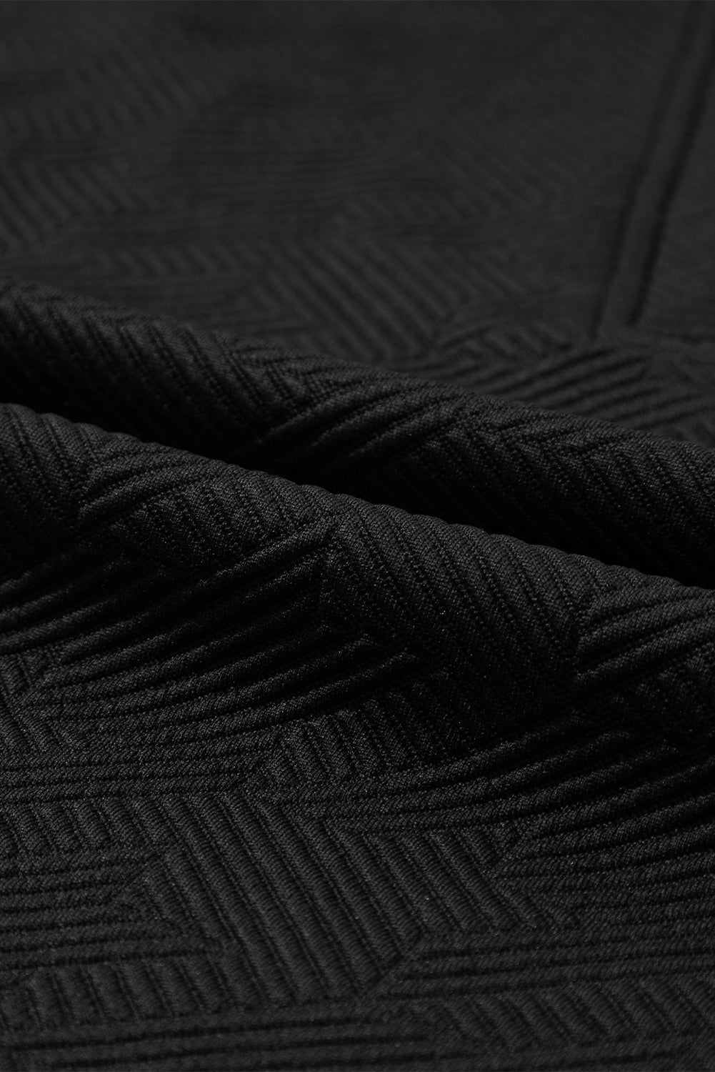 Women's Collared Textured V Neck Top