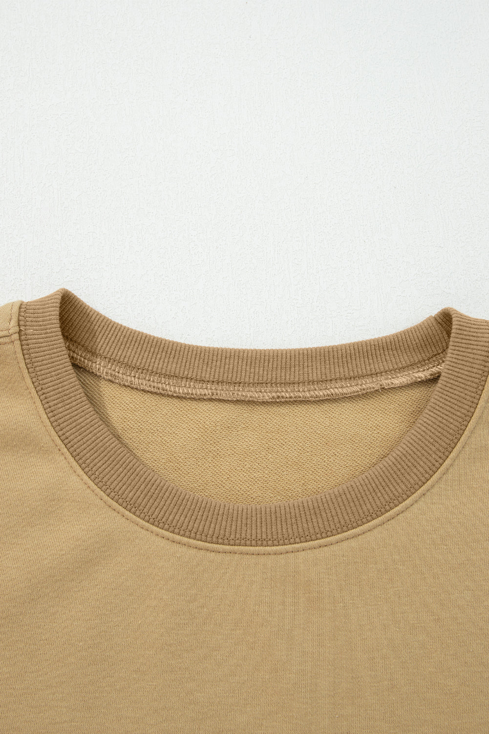 Patchwork Contrast Star Exposed Seam Uneven Hem Drop-Shoulder Sweatshirt
