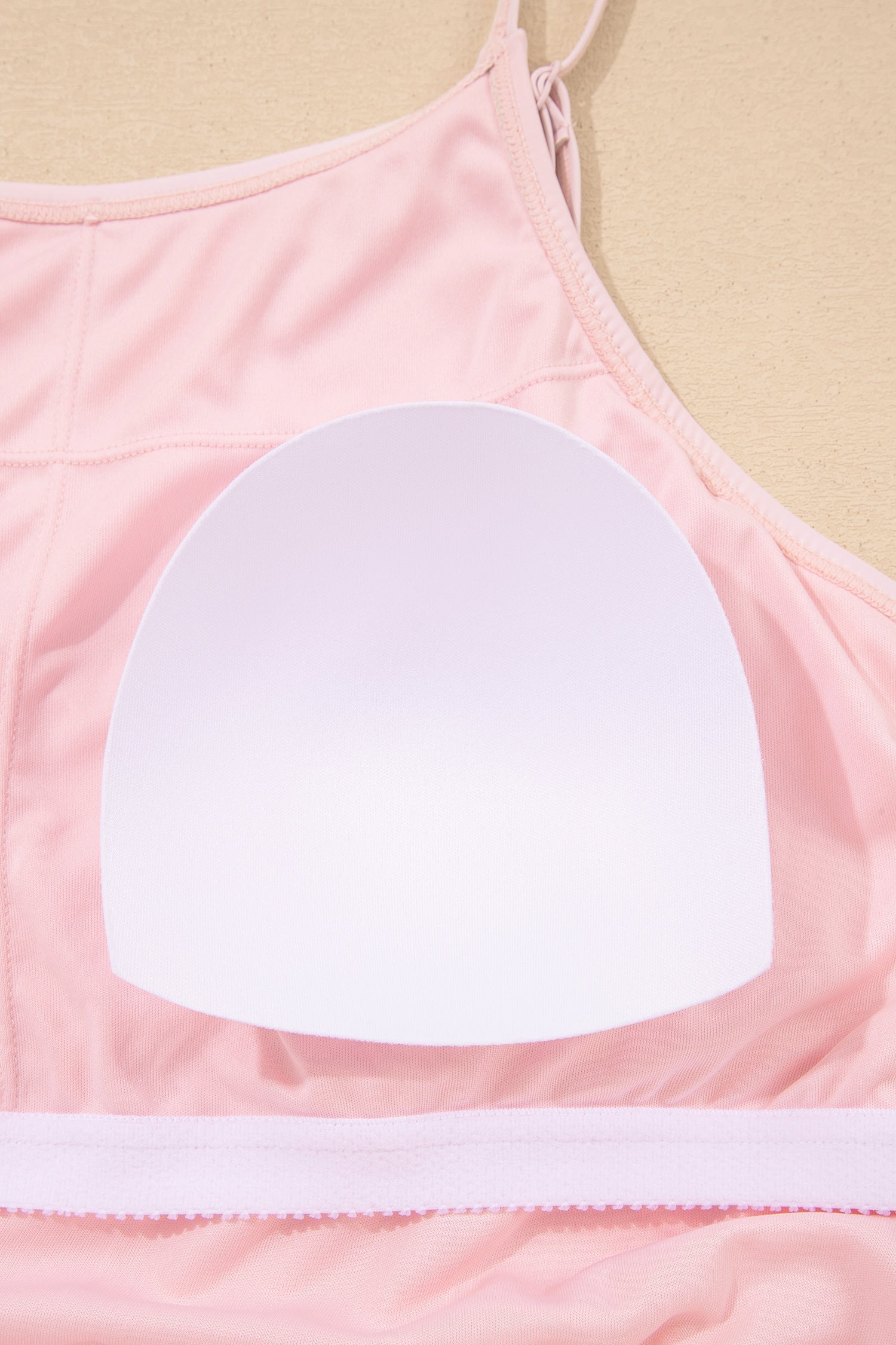 Plus Shorts Size Build-in Sleeveless Dress With Short 2-Piece Outfit in Pink