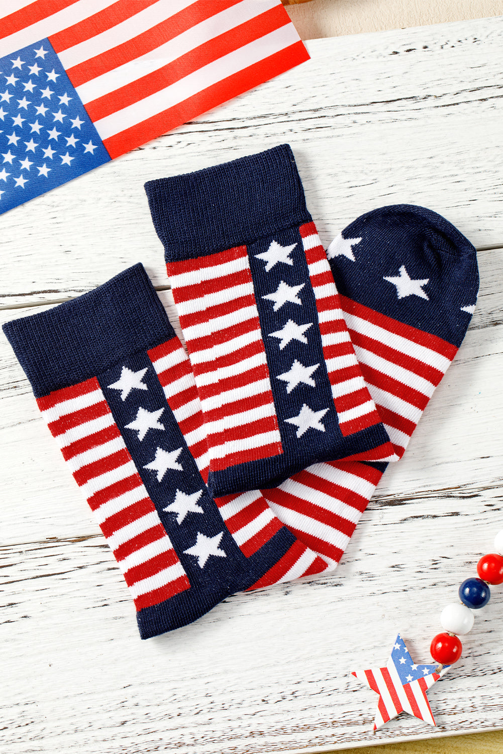 Inspired Stripes American Stripes Stars Crew Socks