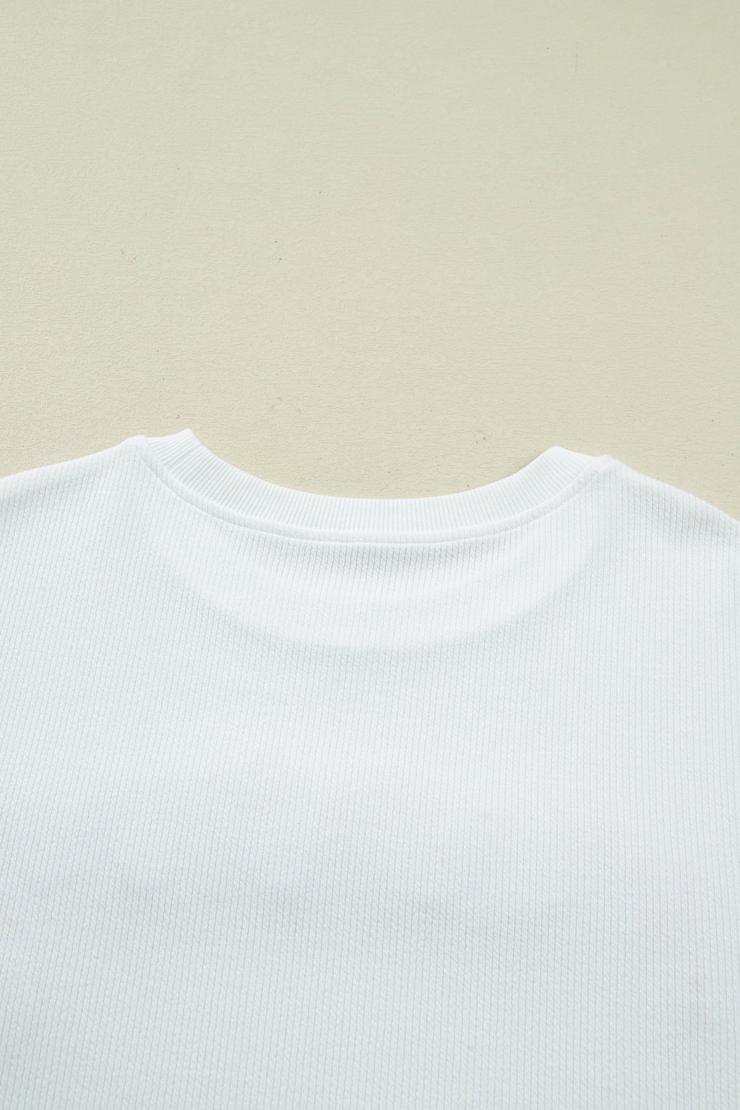 Merry Embroidery Tinsel Letter Rib-Knit Drop-Shoulder Sweatshirt