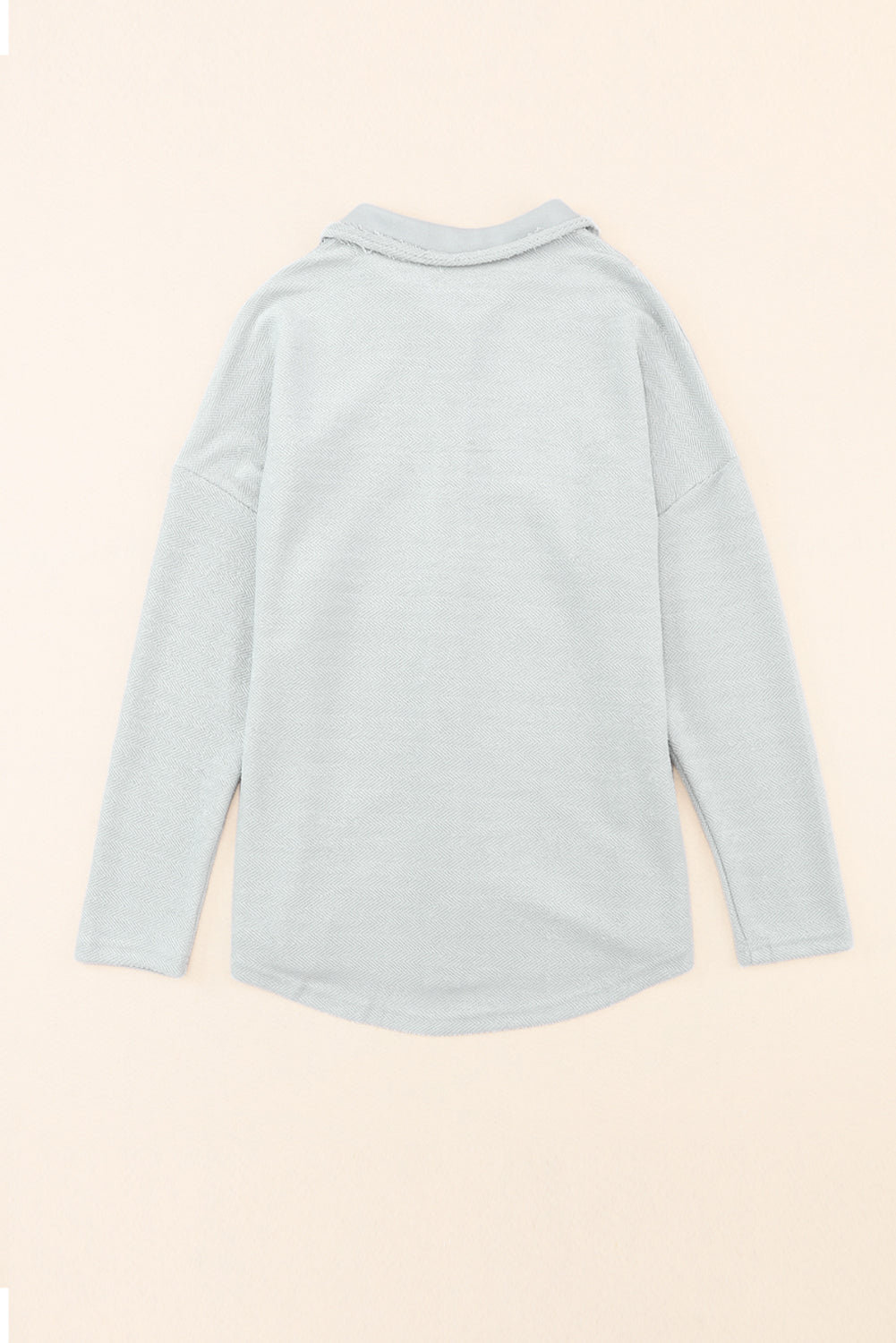 Women's Shacket with Contrast Flap Pockets Gray Relaxed