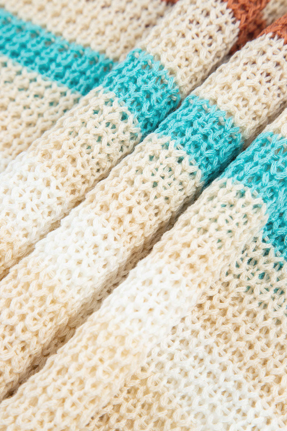 V-Neck Textured Knit Knit Top Vest