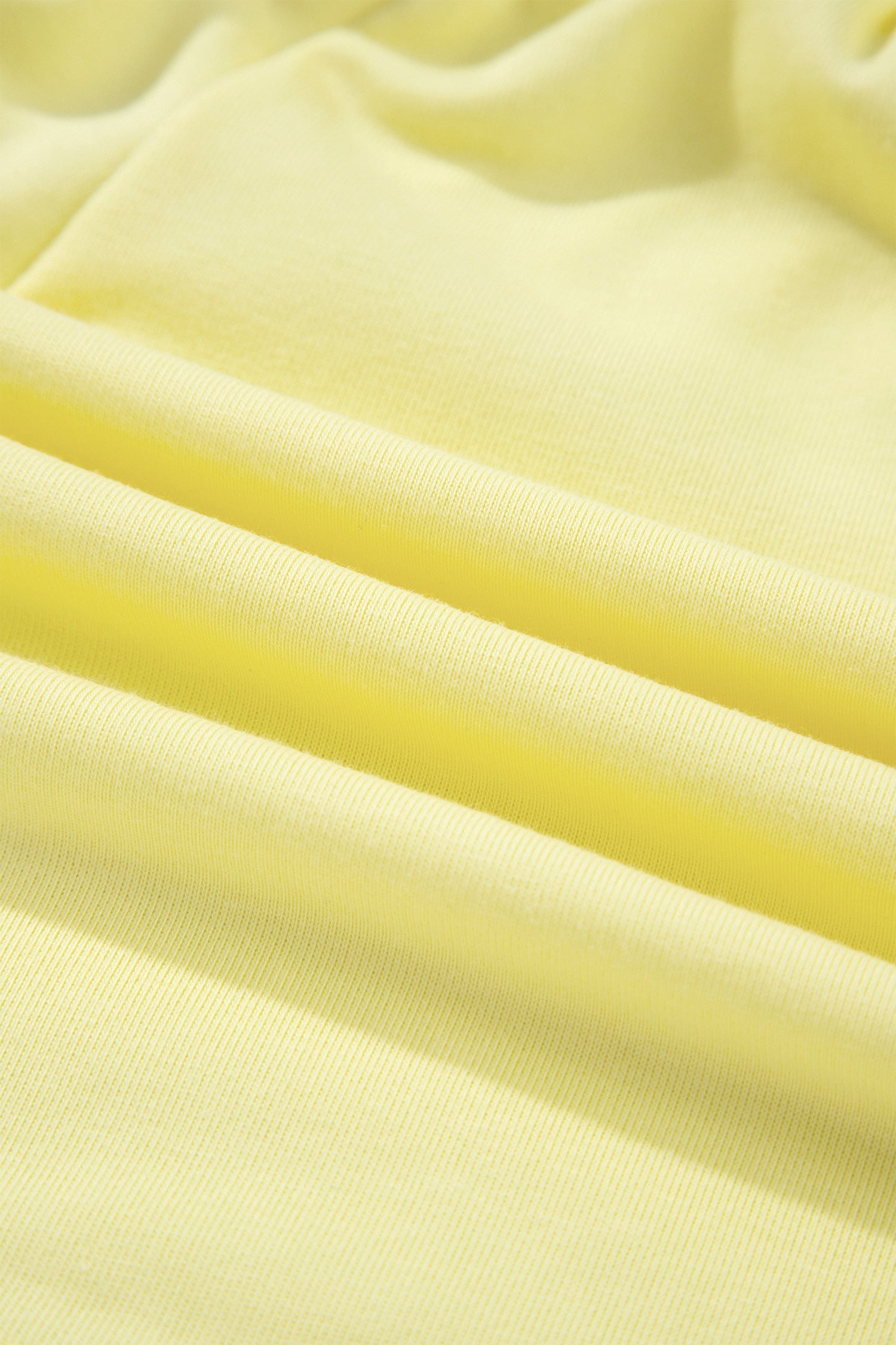 Cream Polo Half Zip Tee Elastic Waist Romper in Yellow
