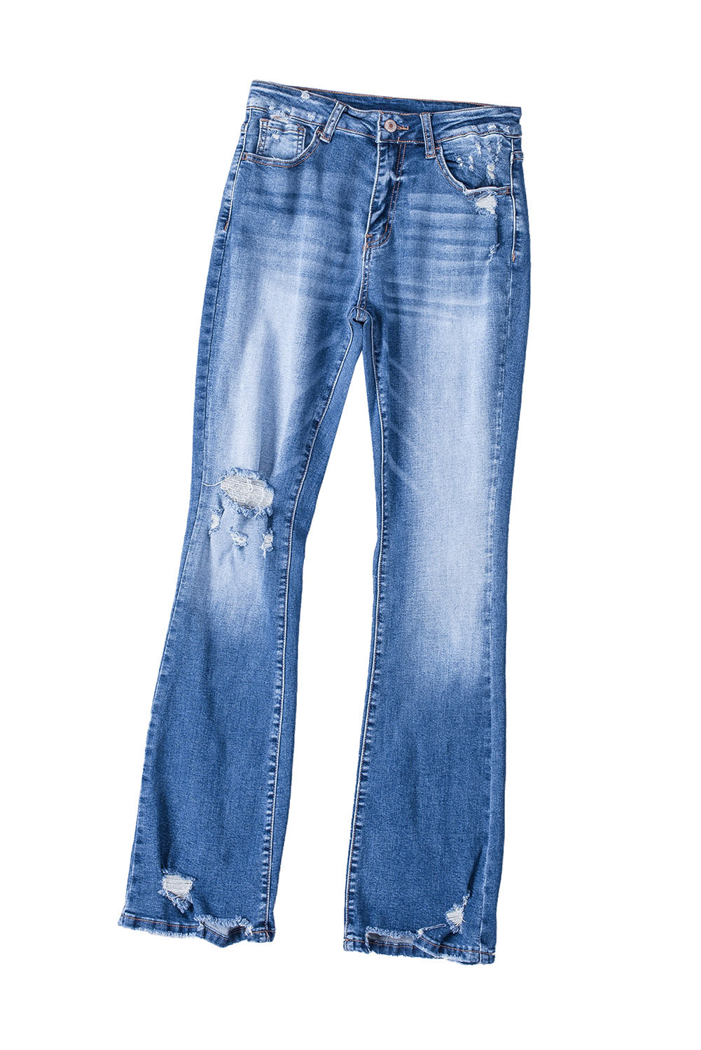 Women's Distressed Flare Jeans