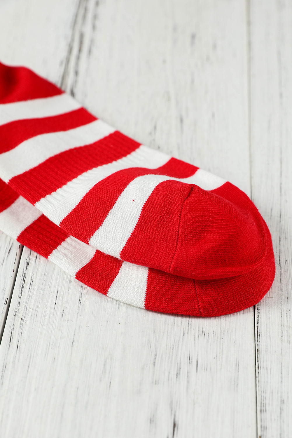 and Striped Star Striped Print Rib-Knit Knit Crew Socks