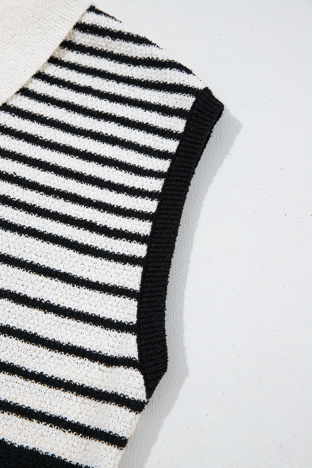 Black Mixed Striped Bodycon Sweater Dress