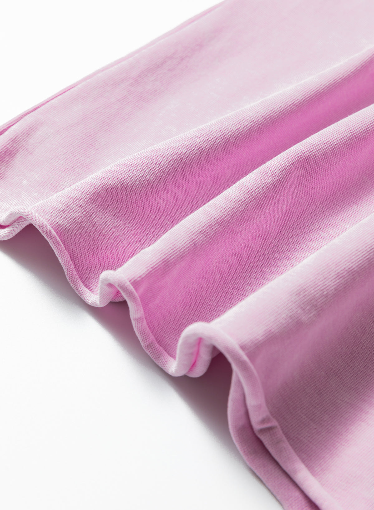 Drop-Shoulder Mineral Wash Raw Edge Loose Tee