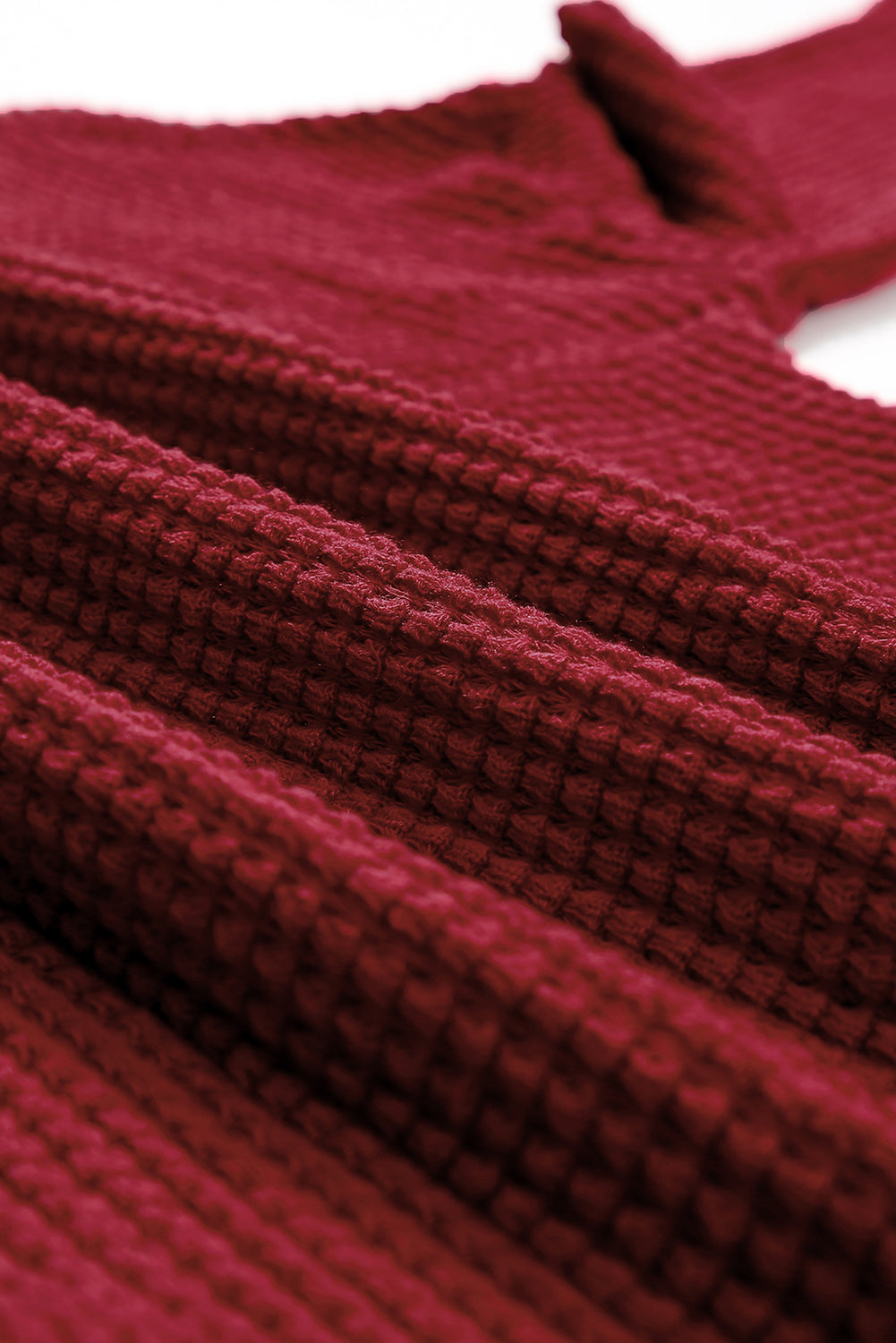 Women's Top Featuring Long-Sleeve Knitted Dropped-Shoulder